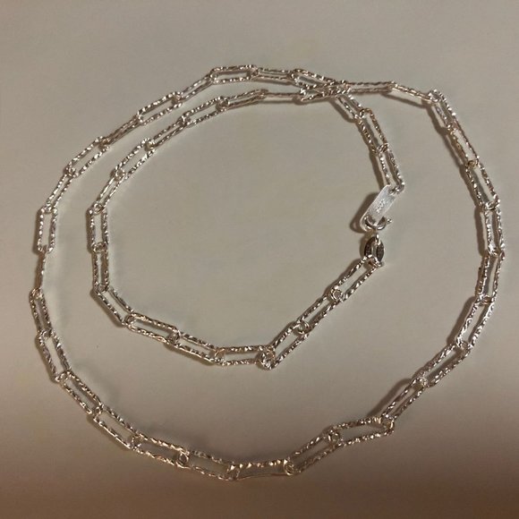 #NEW 925 Sterling Silver Shiny Link Chain Necklace - Picture 6 of 10